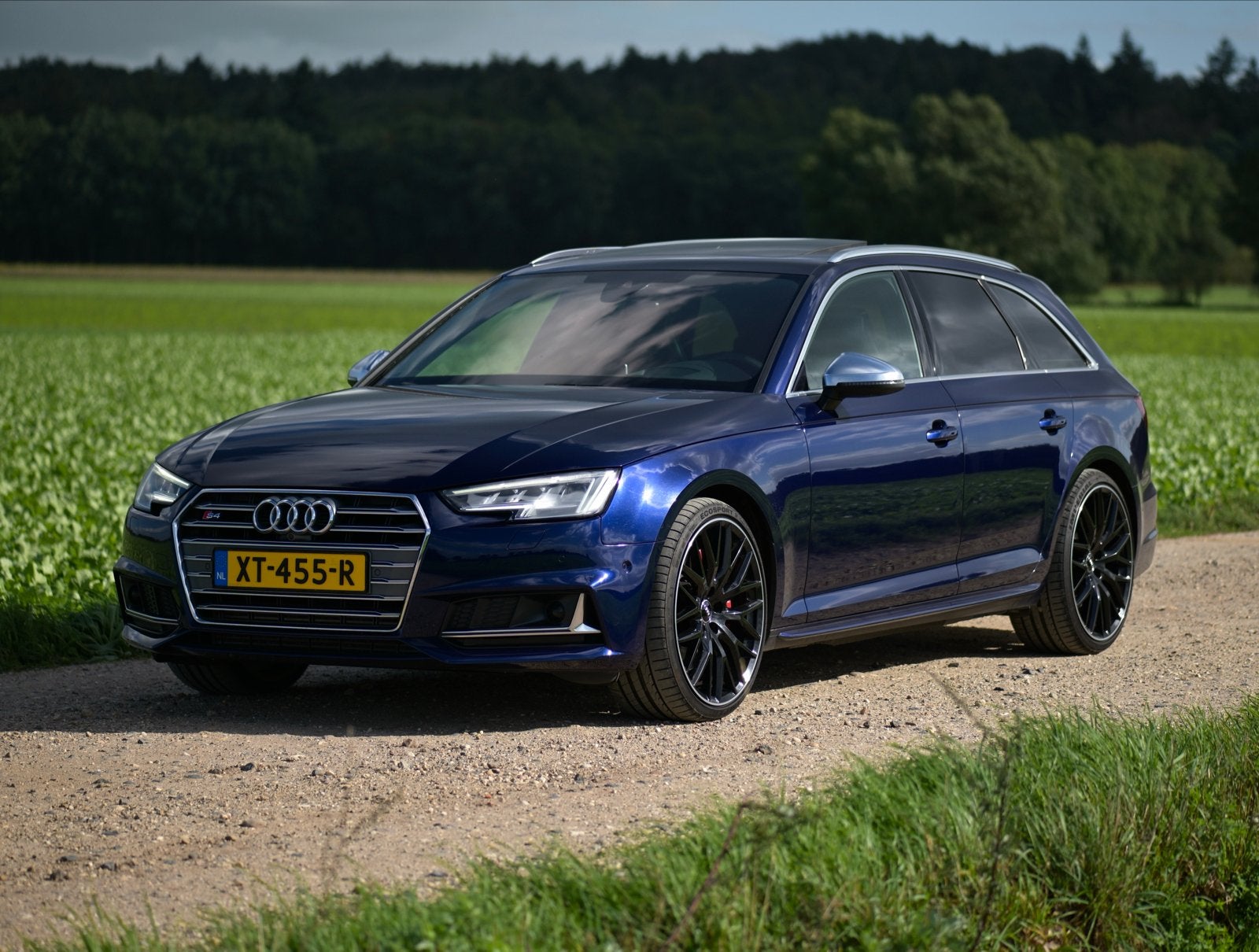 Audi A4 S4 3.0 Tfsi 354 pk Tiptronic Quattro 2018 Blauw, Auto's, 2995 cc, A4, Stationwagon, Vierwielaandrijving