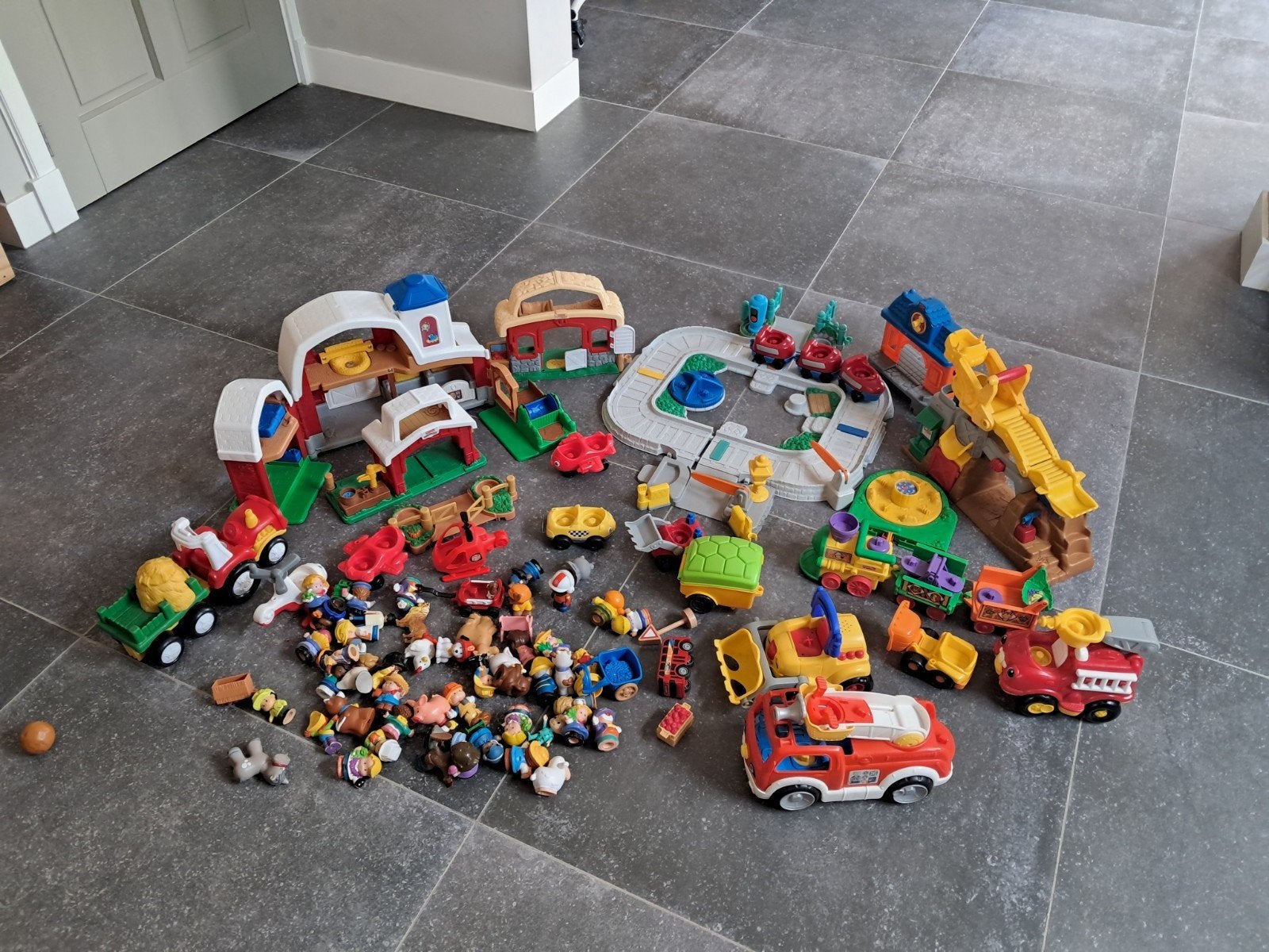 Grote set Fisher-Price Little People speelgoed, Ophalen, Gebruikt, Jongen of Meisje