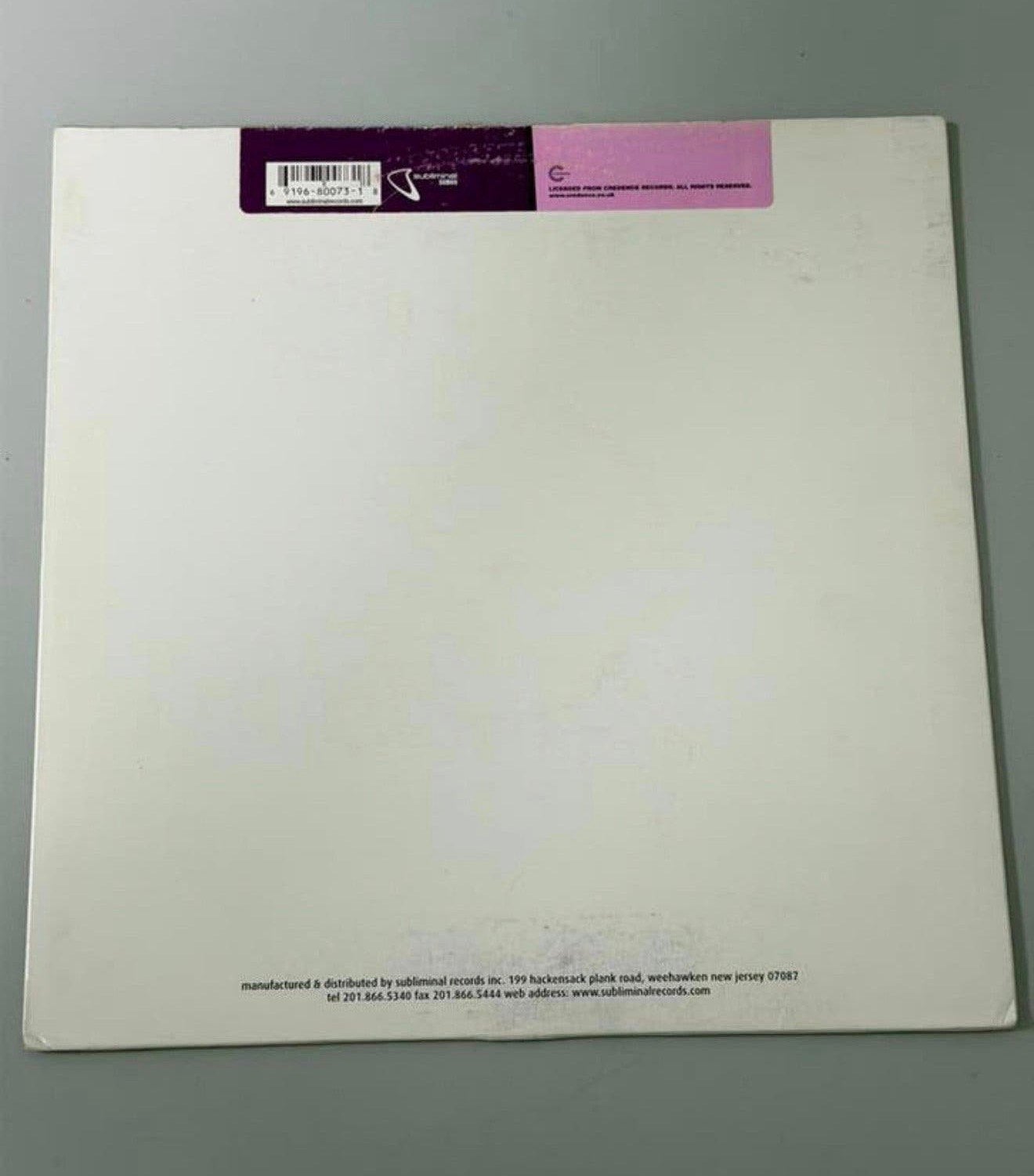 Par-T-One I’m So Crazy 12” House Vinyl Subliminal electronic, Cd's en Dvd's, Ophalen of Verzenden, Zo goed als nieuw, 12 inch