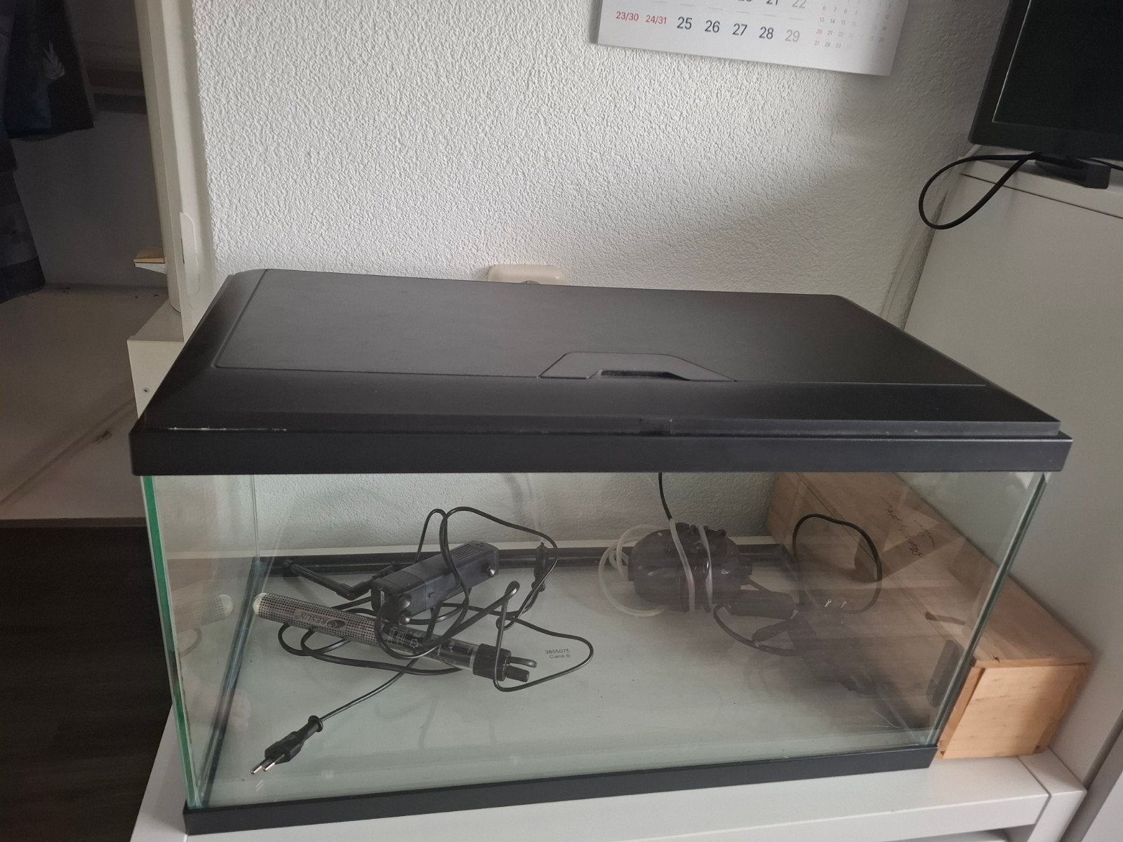 aquarium 60 liter, Ophalen