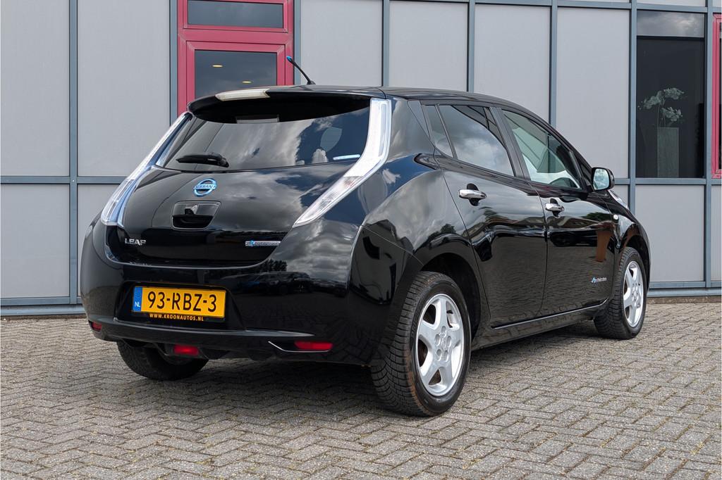 Nissan Leaf Base 24kWh Zie omschrijving (bj 2011, automaat), Gebruikt, Zwart, Origineel Nederlands, 1500 kg