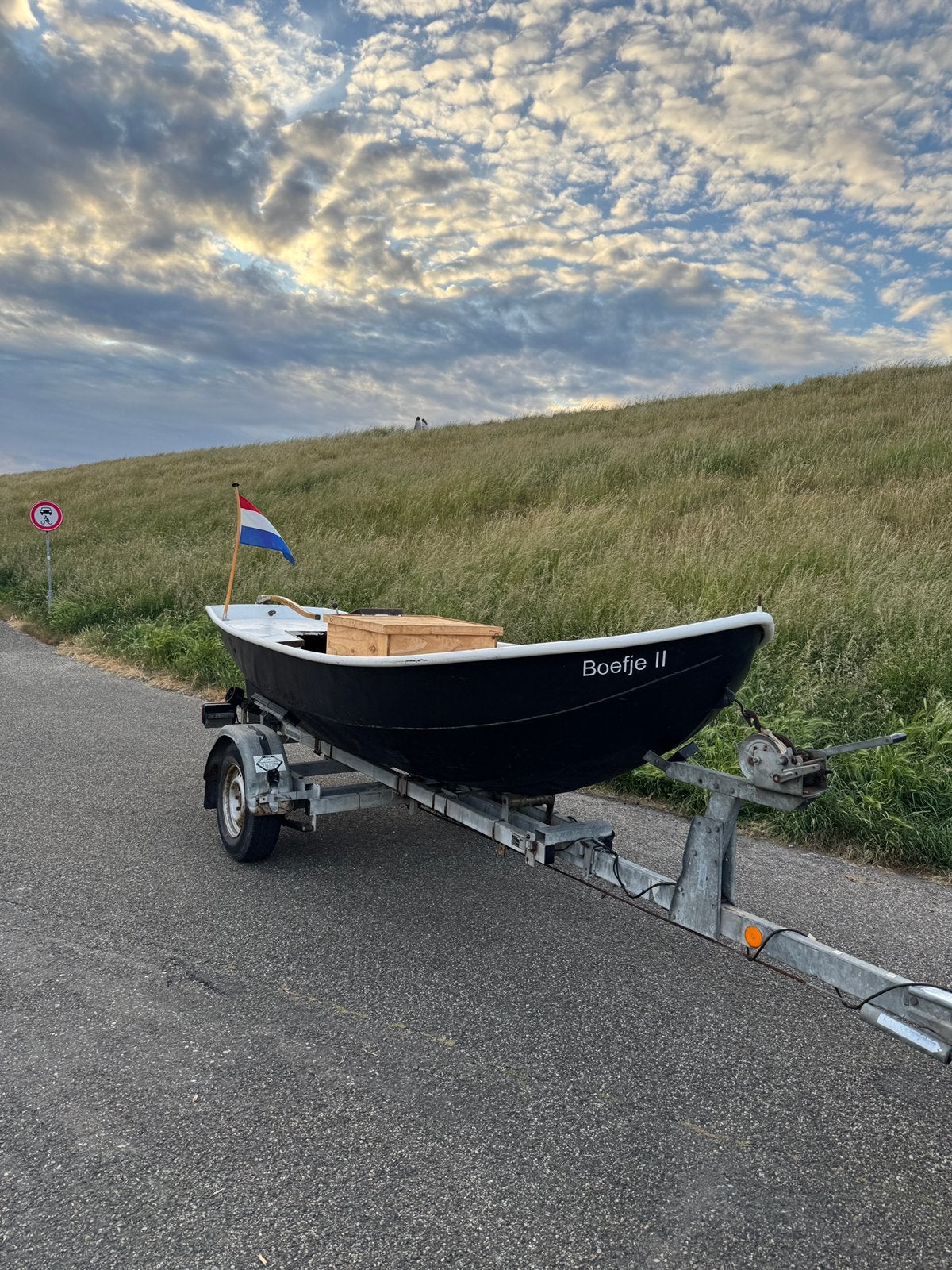 Sloep inclusief trailer met ingebouwde dieselmotor✅, Ophalen, Gebruikt, Trailer