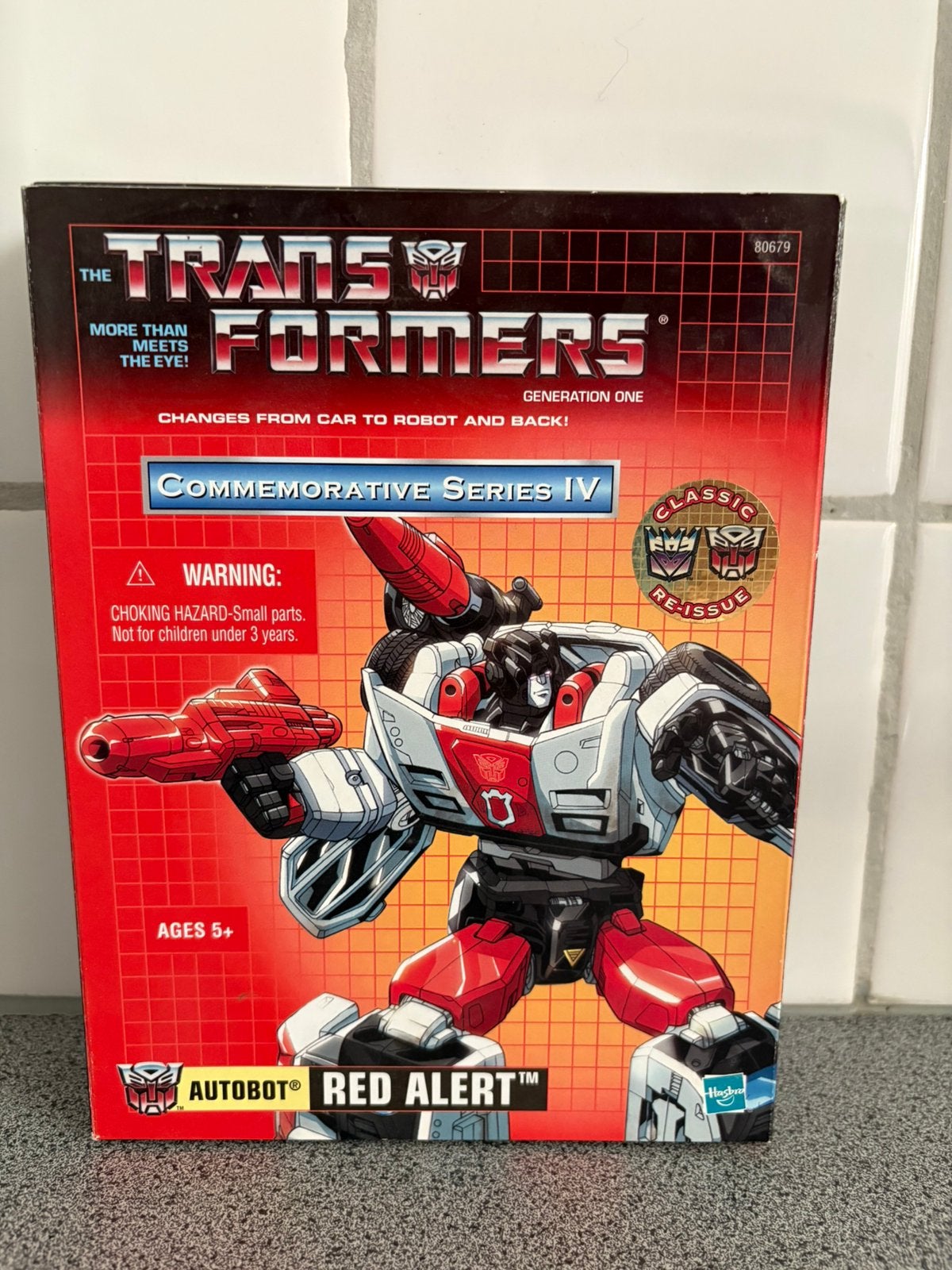 Transformers G1 Red Alert Hasbro reissue, Verzamelen, Transformers, G1, Ophalen of Verzenden, Zo goed als nieuw, Autobots