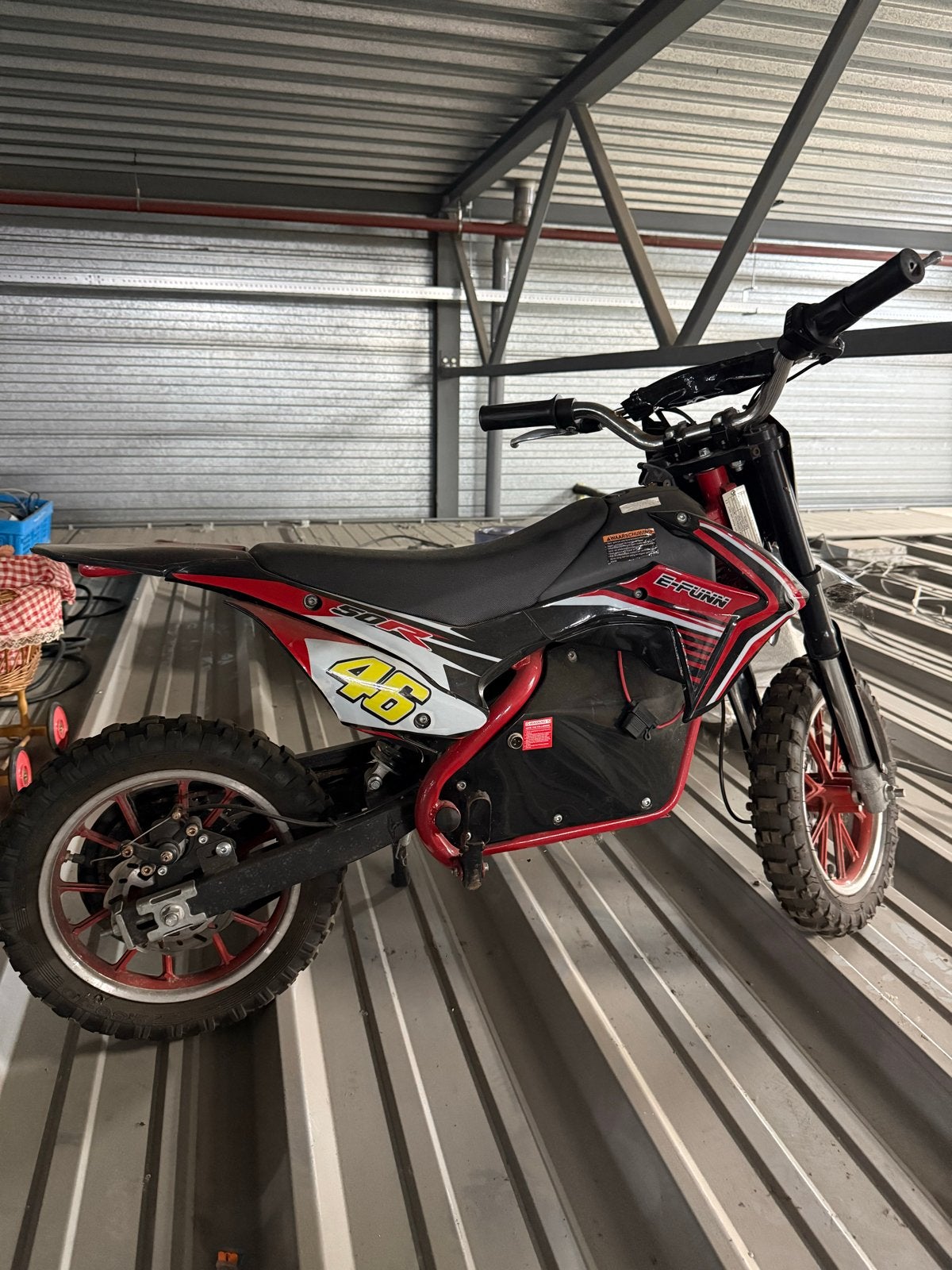 Elektrische Crossmotor voor Kinderen - E-FUNN 500W, Fietsen en Brommers, Ophalen, Gebruikt, Overige merken