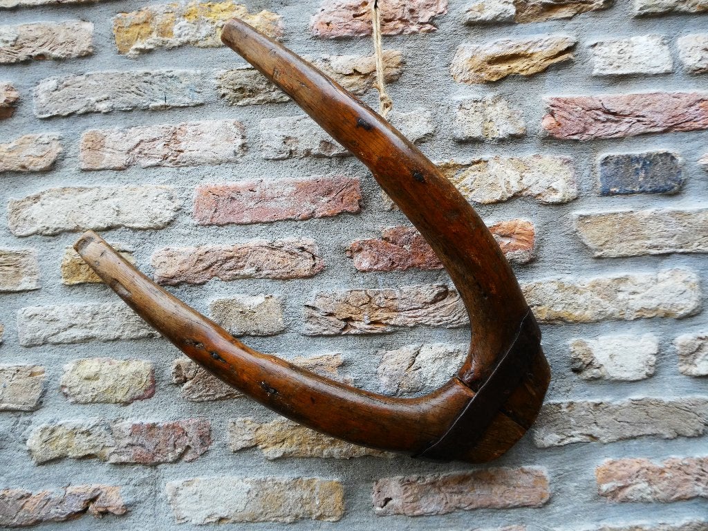 Antieke houten Haam / juk voor klein trekdier geit hond ezel, Antiek en Kunst, Ophalen of Verzenden