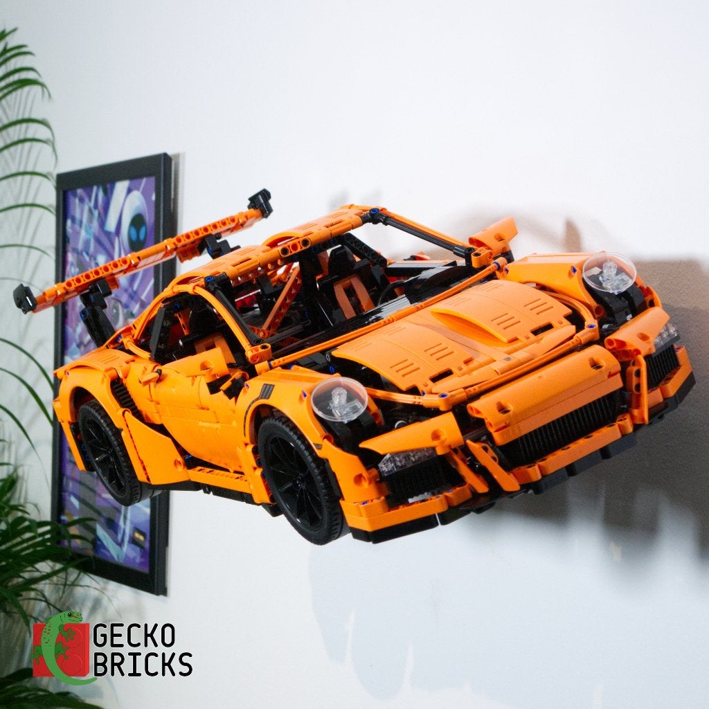 Wandbeugel geschikt voor LEGO Porsche 911 GT3 RS 42056, Wandhanger, Zwart, Nieuw, Ophalen of Verzenden