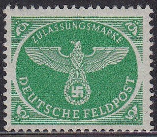 Duitse Feldpost Zegel uit 1944 (DR FP 4), Verzenden, Landmacht, Duitsland, Embleem of Badge