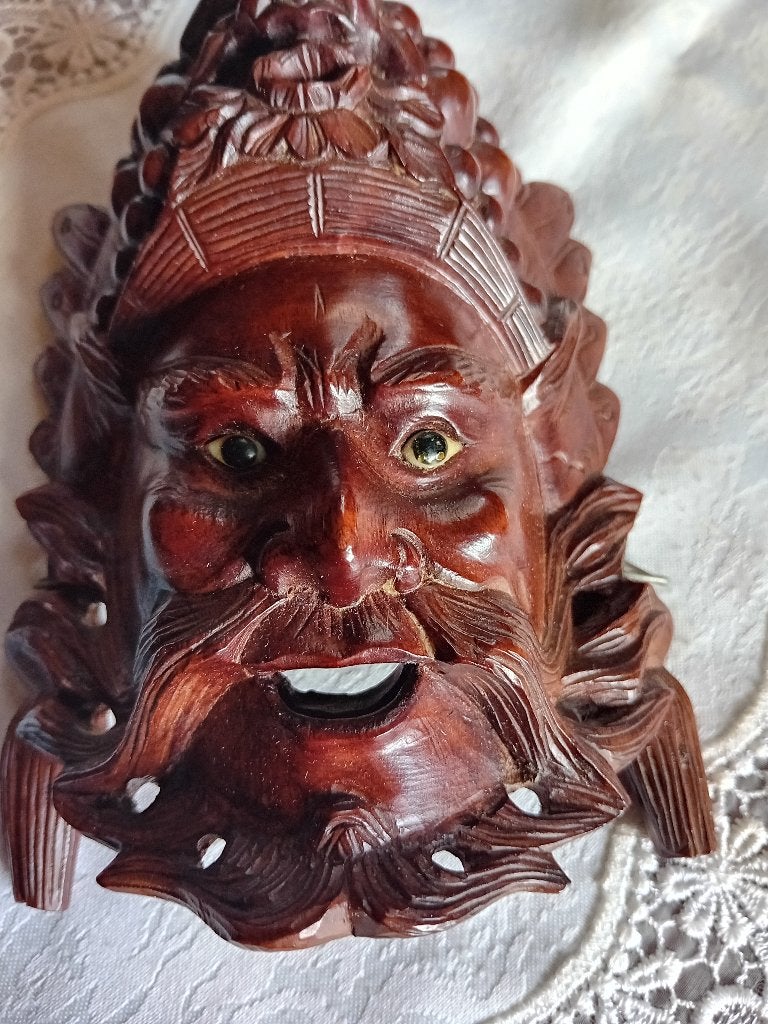 vintage  palisander rozenhout masker, Ophalen of Verzenden