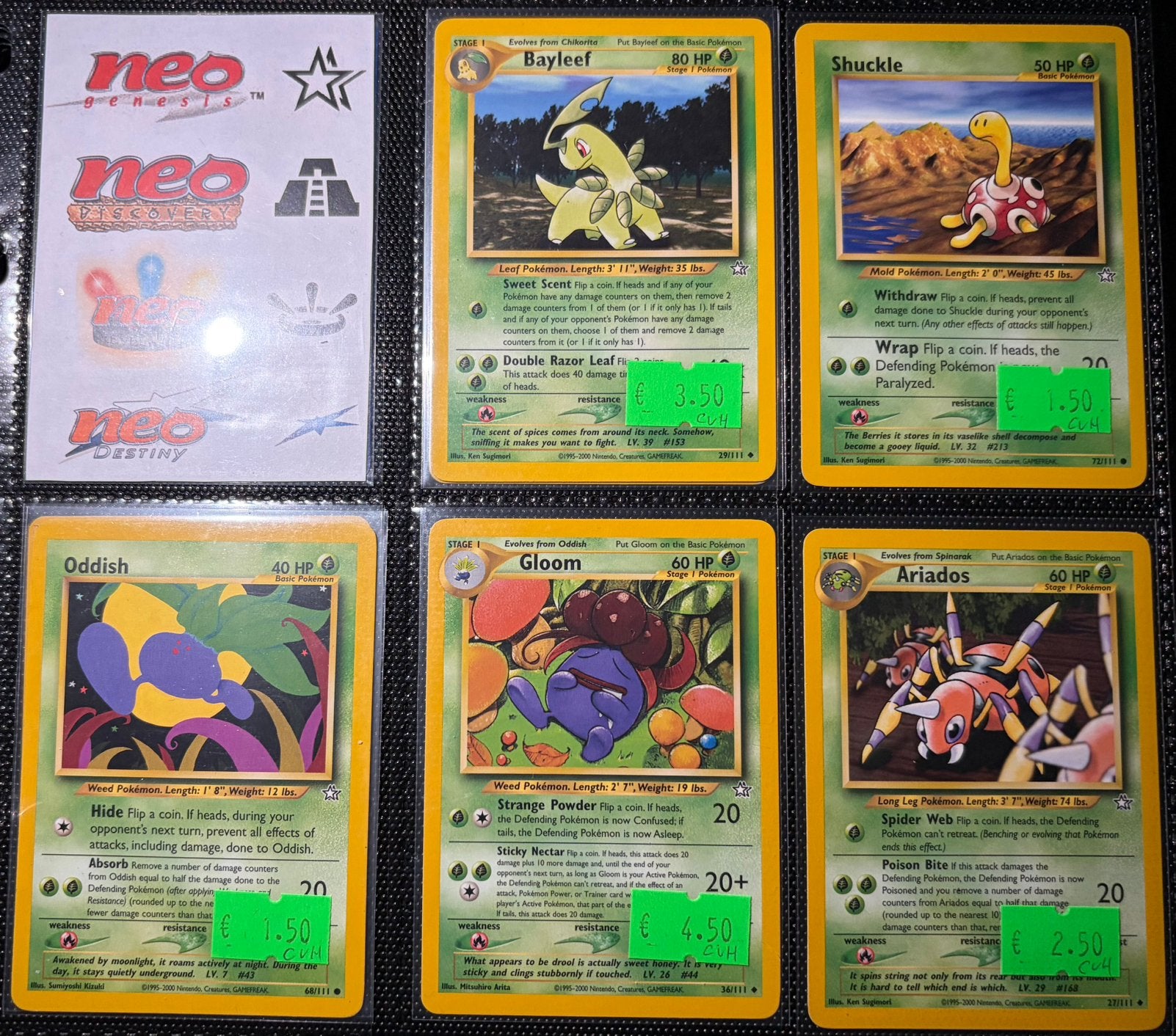 Vintage Neo Genesis t/m Destiny Pokemon kaarten, Hobby en Vrije tijd, Verzamelkaartspellen | Pokémon, Ophalen of Verzenden, Zo goed als nieuw