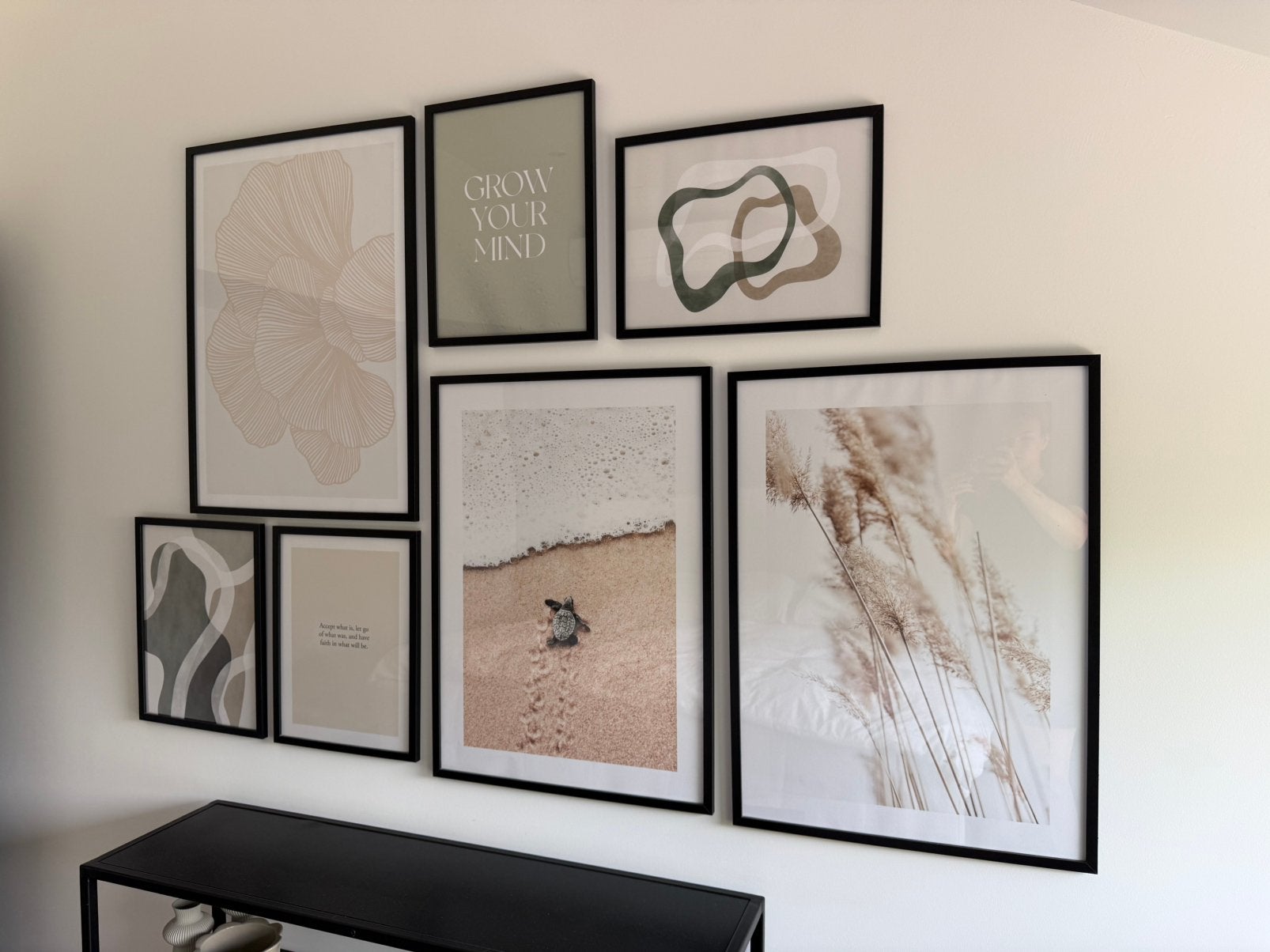 13 fotolijsten met posters, Ophalen, Zo goed als nieuw