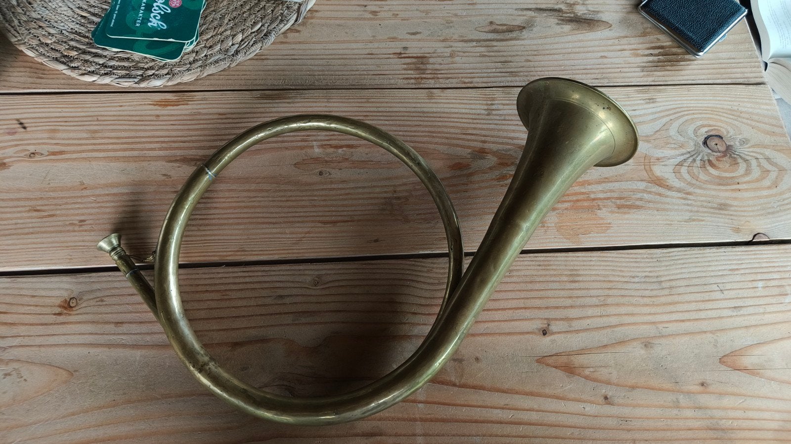 Vintage Koperen Jachthoorn / Signaalhoorn, Ophalen of Verzenden