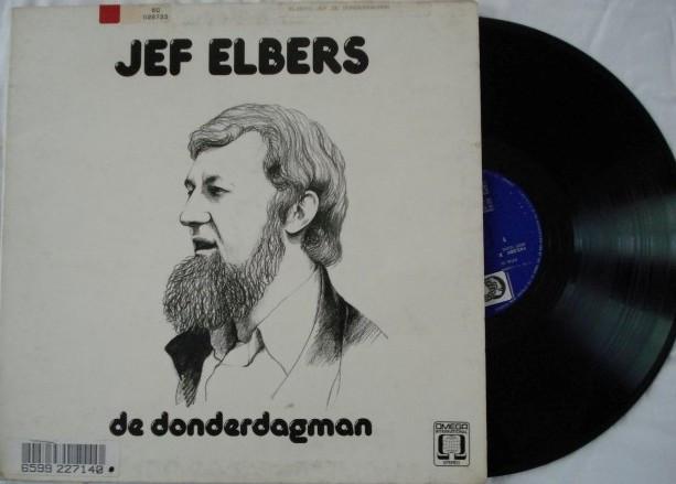 Jef Elbers - De donderdagman, Cd's en Dvd's, Vinyl | Nederlandstalig, Gebruikt, Overige genres, Ophalen of Verzenden, Gatefold hoes