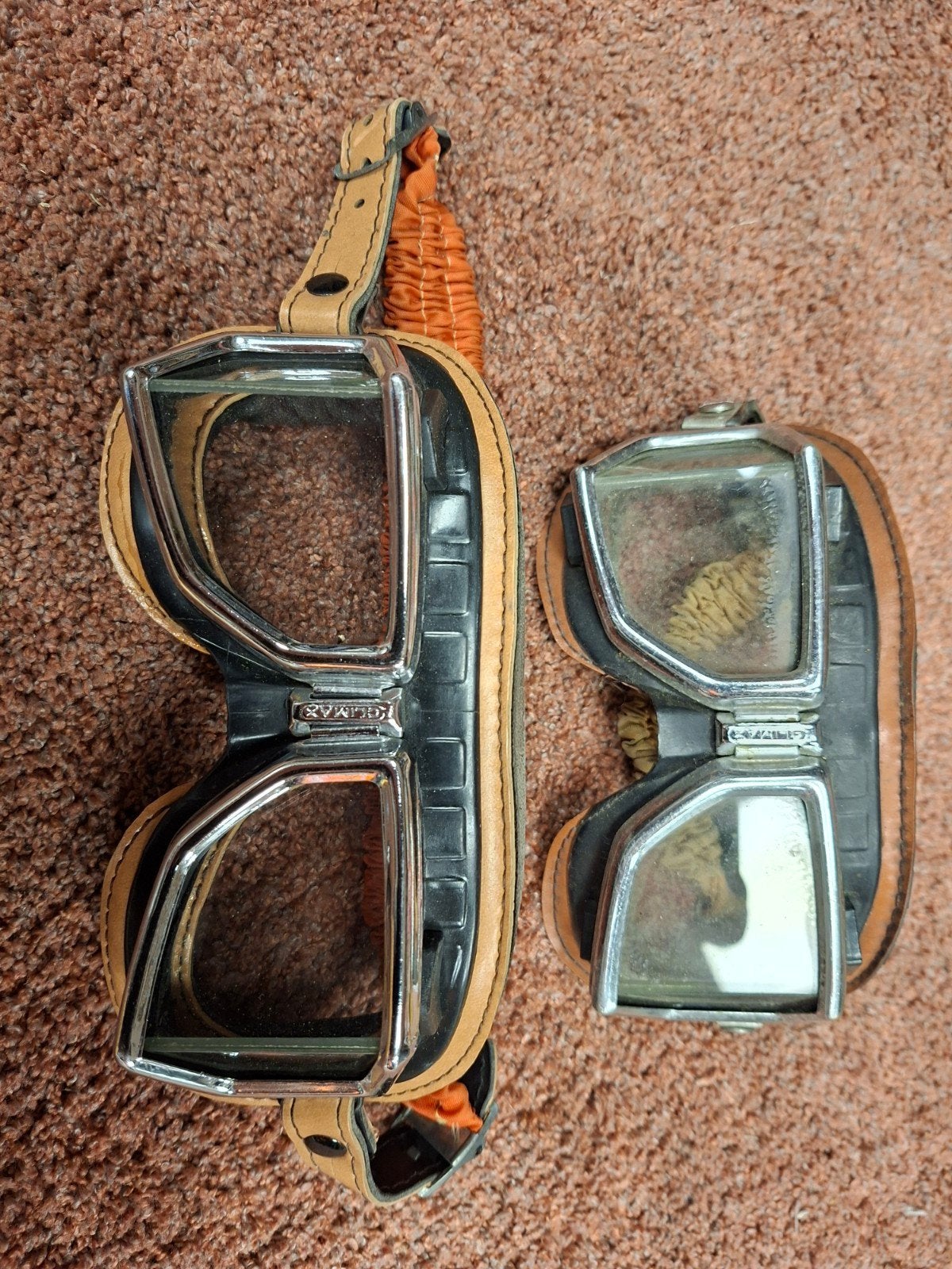 retro motorbril, Ophalen of Verzenden, Tweedehands, Overige merken