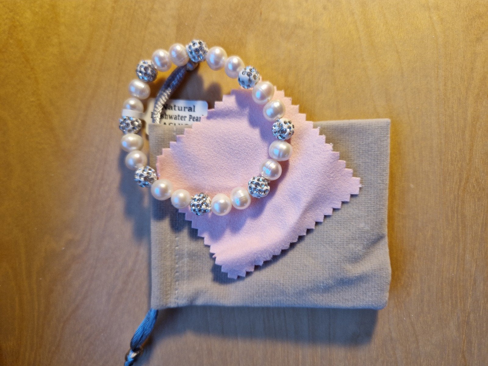 Witte parel armband *NIEUW*, 10 cm of meer, Overige materialen, Wit, Nieuw