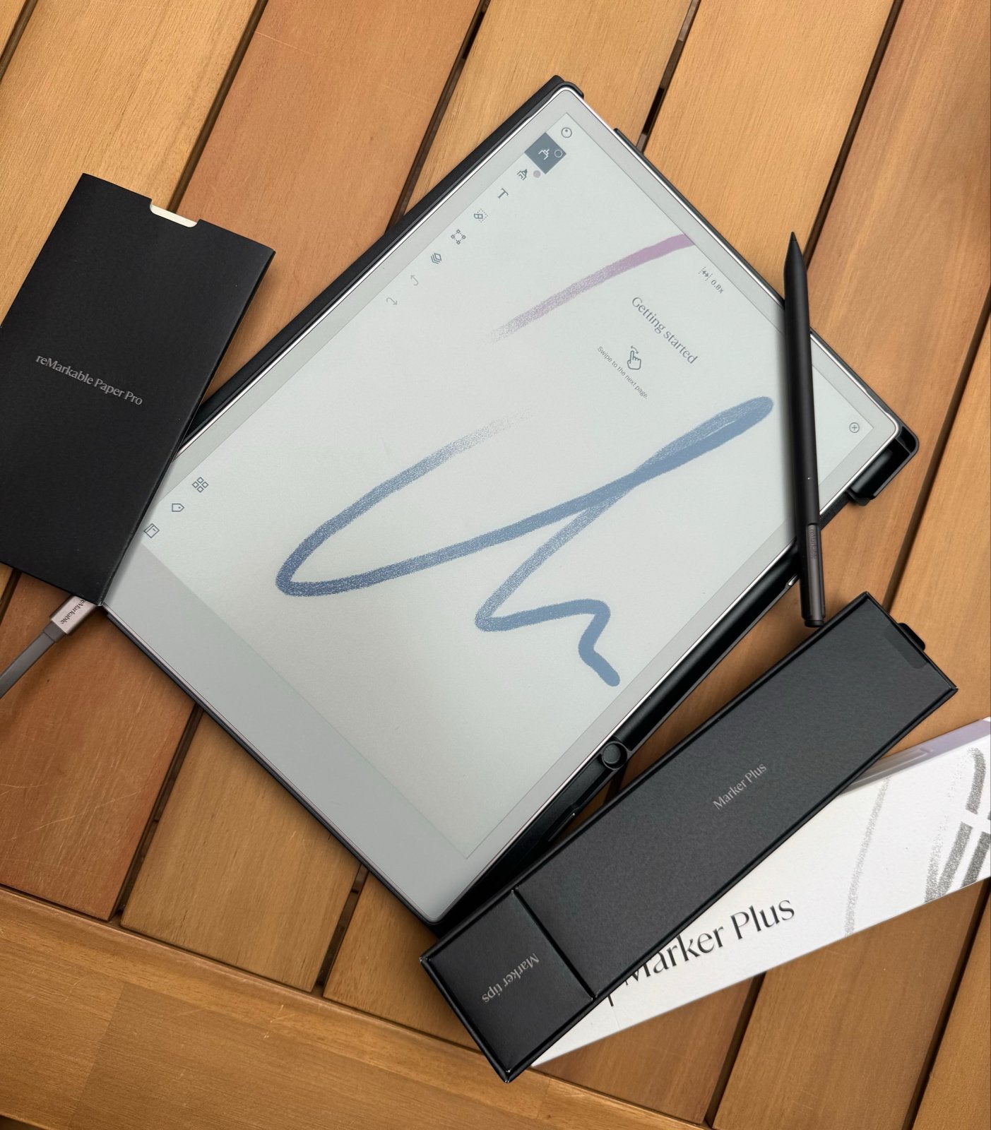 reMarkable Paper Pro E-ink tablet met kleur en pen, Touchscreen, Ophalen of Verzenden, Zo goed als nieuw, 10 inch of meer
