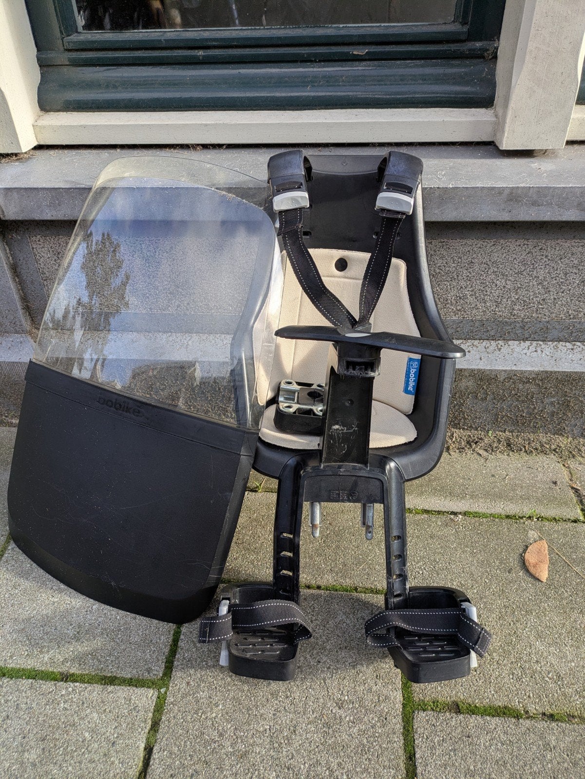 Bobike voorzitje met windscherm, Fietsen en Brommers, Ophalen, 0 t/m 18 kg, Voorzitje, Bobike