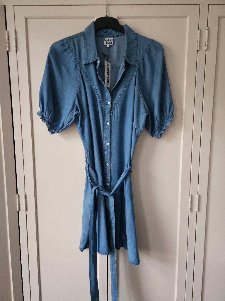 Lizzi Lou "denim" jurkje maat L(42) nieuw, Kleding | Dames, Blauw, Maat 42/44 (L), Nieuw, Lizzi Lou