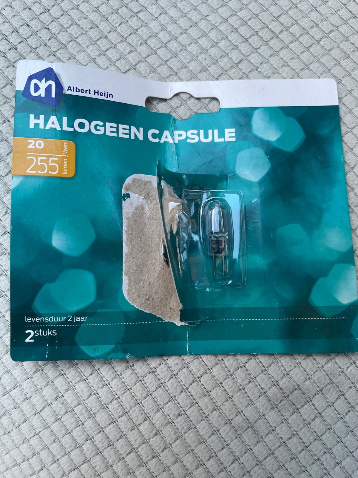 Halogeen capsule 20W 255 lumen, Ophalen, Dimbaar, Nieuw, Overige fittingen