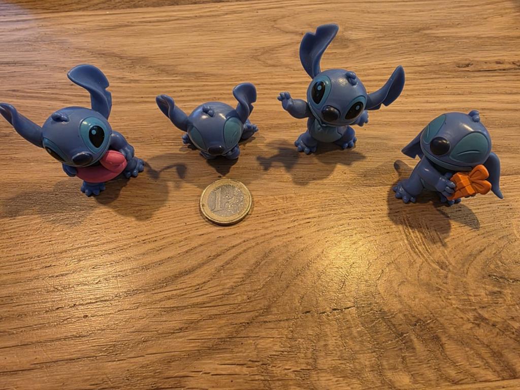 Stitch speel figuren 4 stuks, Ophalen of Verzenden, Zo goed als nieuw, Jongen of Meisje