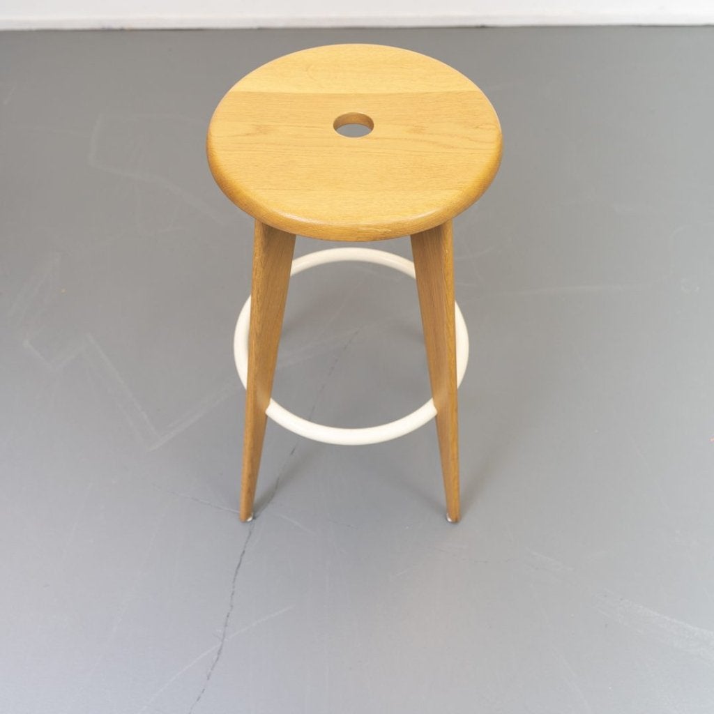 Vitra Jean Prouve Tabouret Haut Kruk Hout, Niet ingevuld, Nieuw, Niet ingevuld, Niet ingevuld
