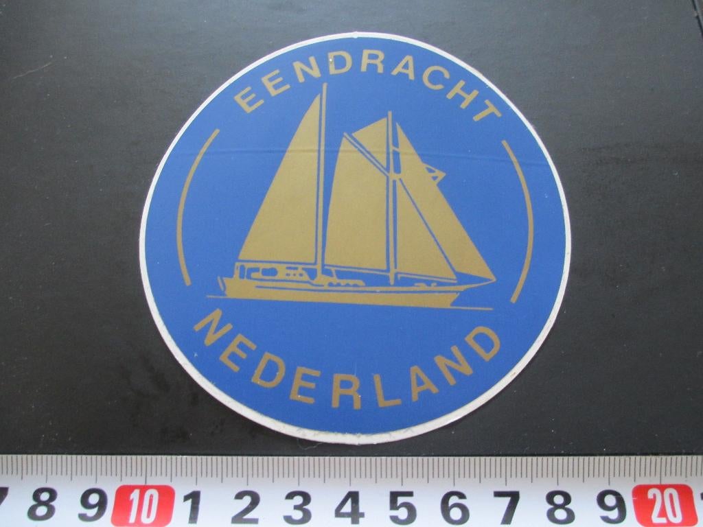 sticker zeilschip EENDRACHT nederland *, Verzamelen, Ophalen, Zo goed als nieuw