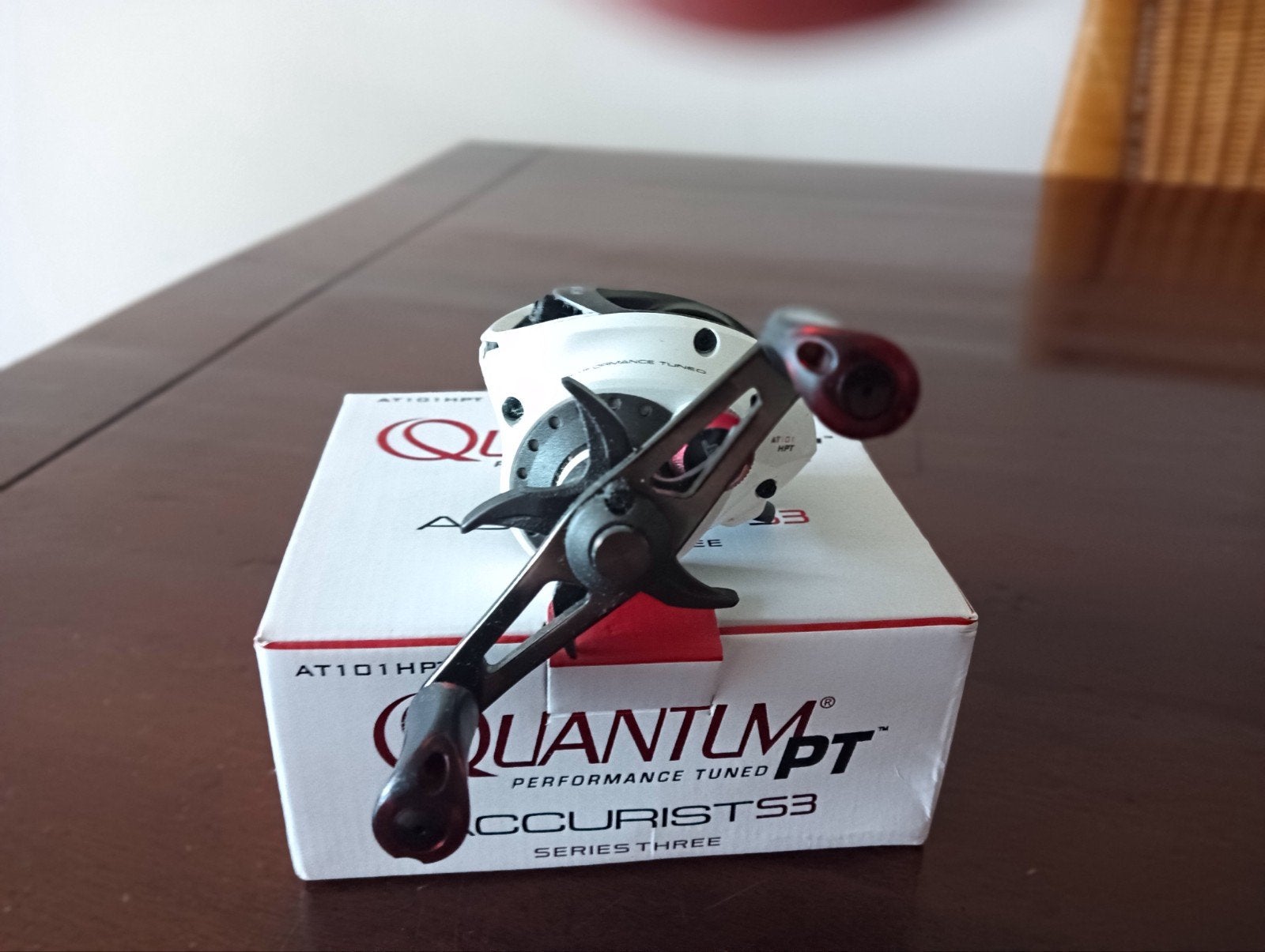 Amerikaanse baitcaster, Ophalen, Zo goed als nieuw, Werphengel