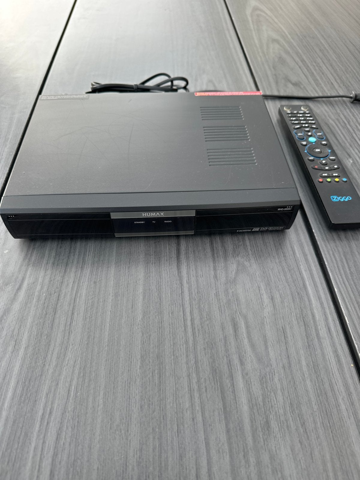 Humax IRHD-5000C digitale tv ontvanger met afstandsbediening, Audio, Tv en Foto, Ophalen of Verzenden, Gebruikt, Decoder
