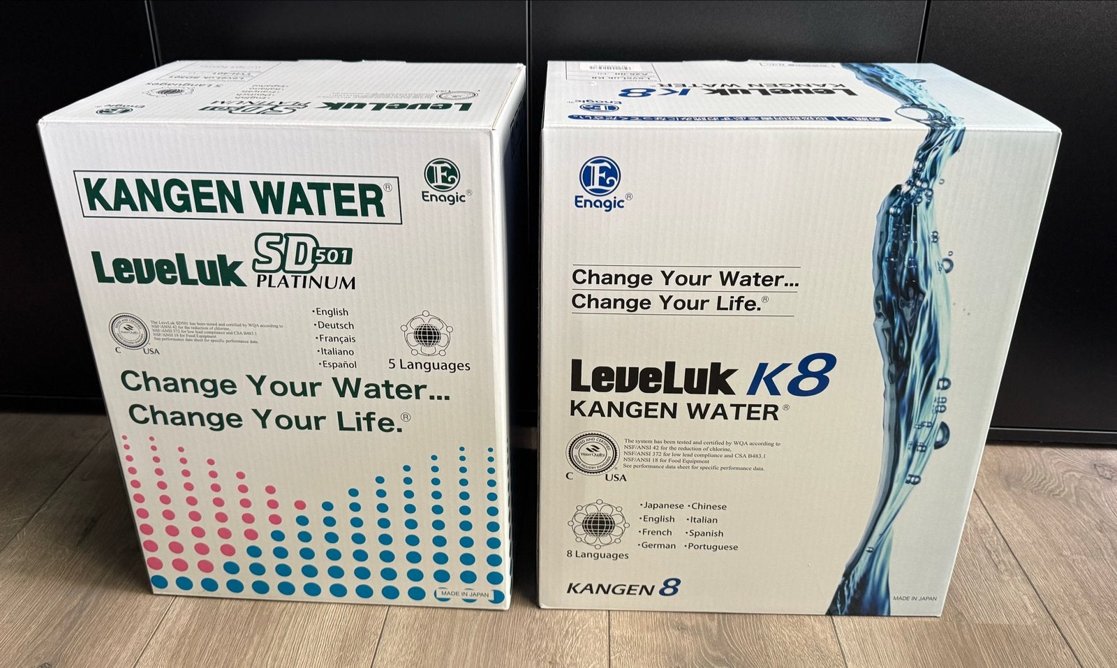 Enagic Kangen Water Machines K8 & SD501 Platinum, Ophalen, Nieuw