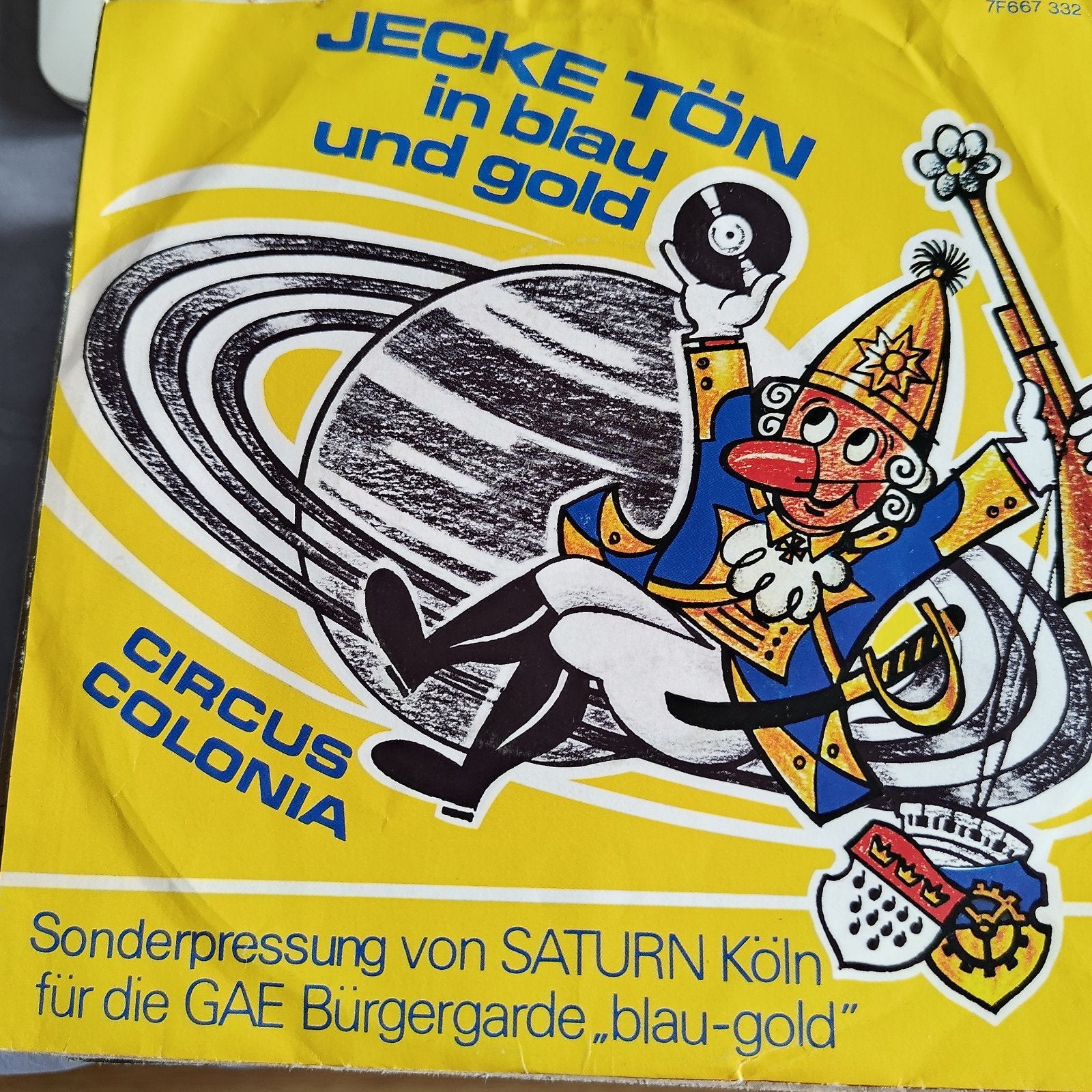 Jecke Tön in Blau und Gold - Circus Colonia Single, Overige genres, 7 inch, Ophalen of Verzenden, EP
