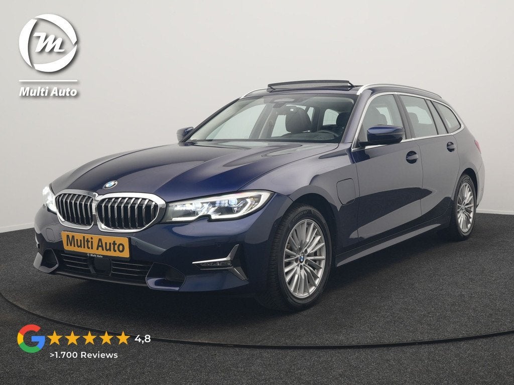 BMW 3 Serie Touring 330e Luxury Line PHEV 293pk Dealer O.H., Auto's, 1998 cc, Achterwielaandrijving, Gebruikt, Zwart