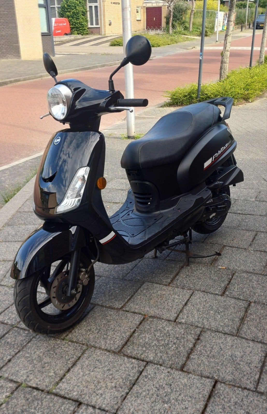 Sym Fiddle 2 uit 2012 - Zwart Glans/Mat Zwart, Fietsen en Brommers, Scooters | SYM, Ophalen, Sym, Sym, Zo goed als nieuw