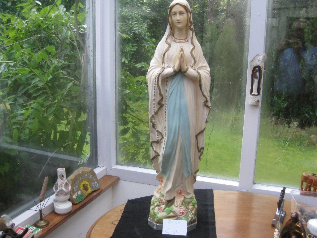 Groot Mariabeeld - 85 cm hoog, Antiek en Kunst, Ophalen