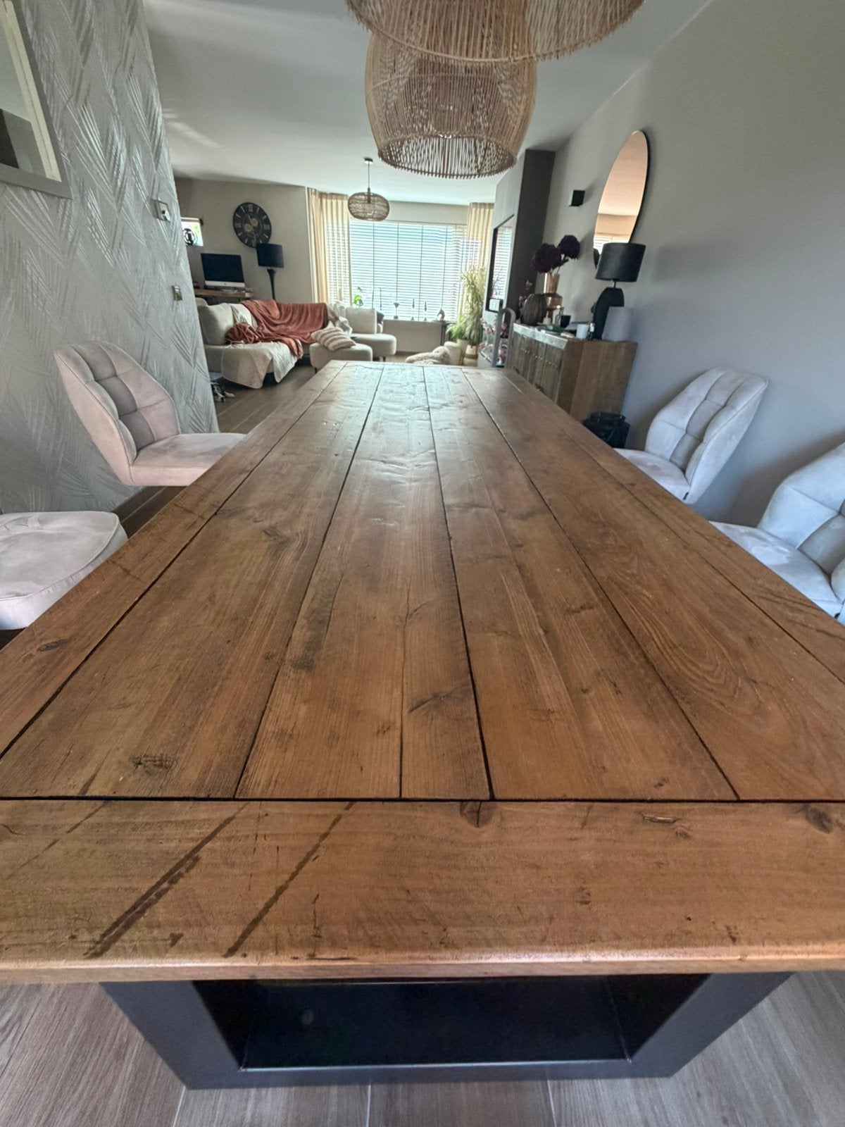 Eettafel 250x 97 x78, Huis en Inrichting, Tafels | Eettafels, Ophalen, 200 cm of meer, 50 tot 100 cm, Zo goed als nieuw