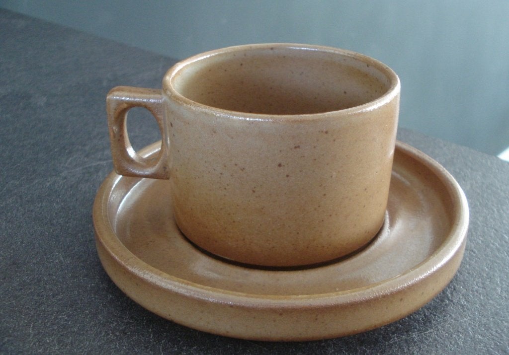Brenne Gres de Grand Feu France - koffie thee kop en schotel, Nieuw, Ophalen of Verzenden, Overige stijlen, Kop(pen) en/of Schotel(s)