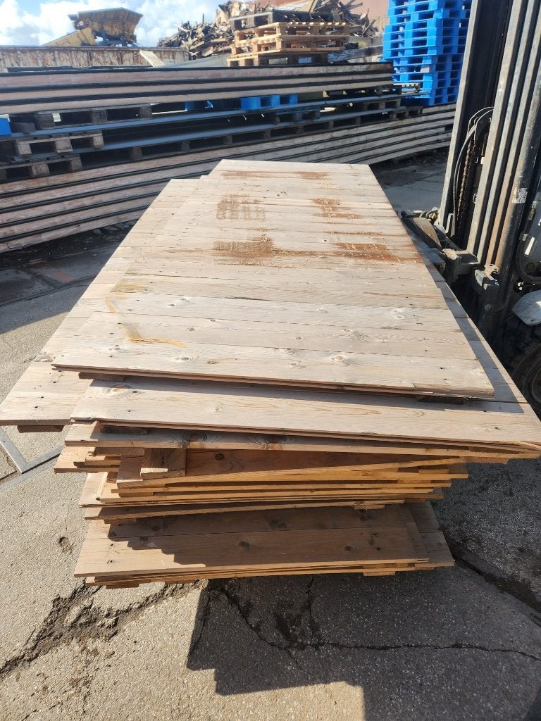 26210 - Vurenhouten schotten, schutting, tafel, planken, Tuin en Terras, Ophalen, Gebruikt, 100 tot 150 cm, 200 cm of meer