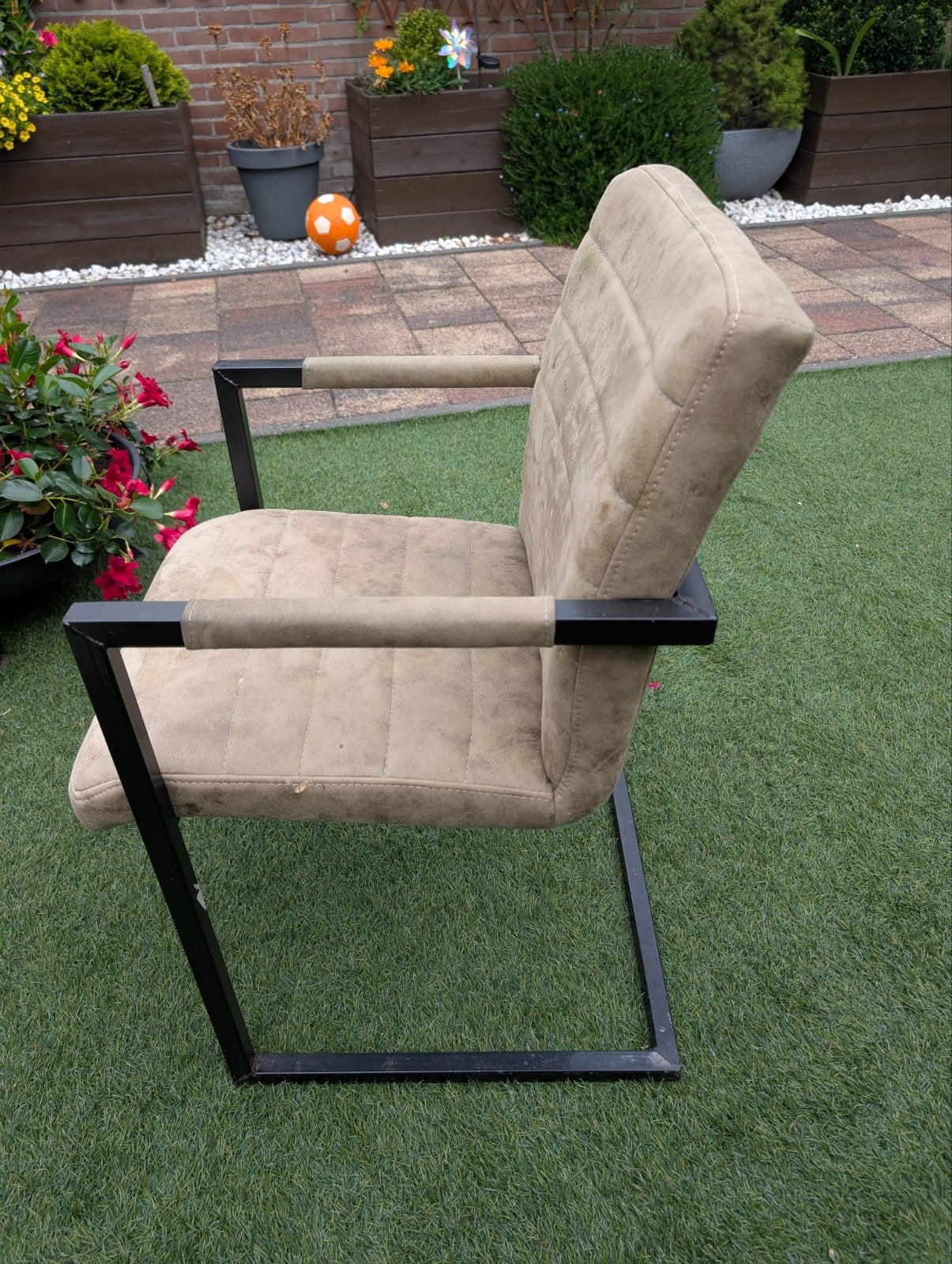 4 x eetkamerstoelen, Ophalen, Gebruikt, Overige kleuren, Stof
