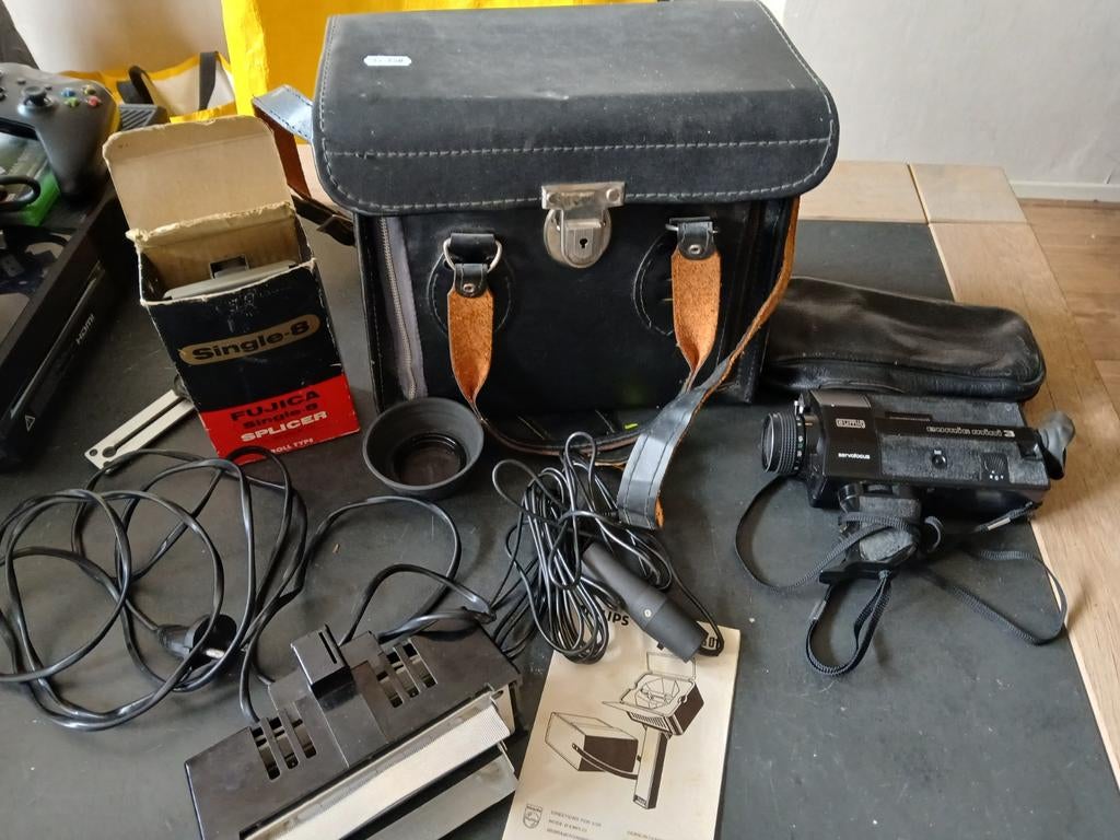 Vintage Eumig Mini 3 Camera met Accessoires, Ophalen of Verzenden, 8mm, Camera