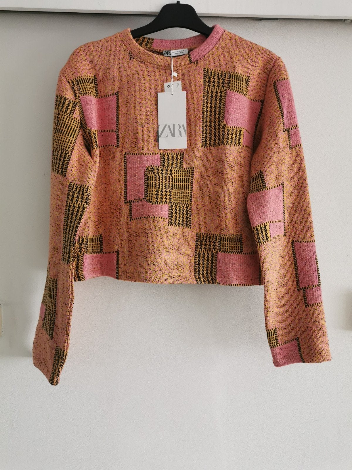 ZARA jacquard trui mt. M, Maat 38/40 (M), Zara, Nieuw, Meerkleurig