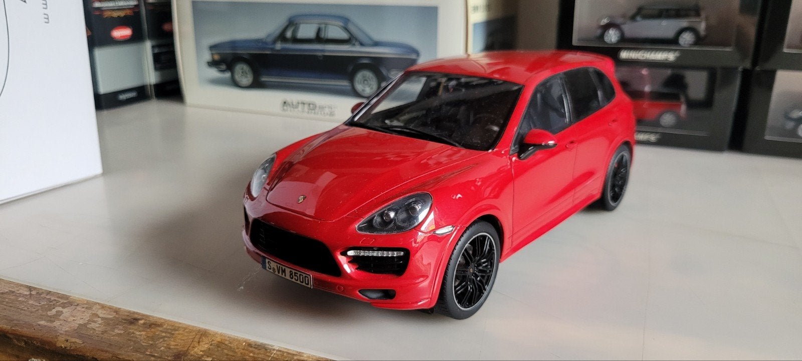 GT Spirit Porsche Cayenne GTS, Ophalen of Verzenden, Zo goed als nieuw, Auto, Overige merken