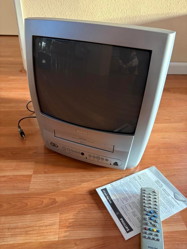 Philips TV-VHS Video Combi 14PV203/01 - Compacte Retro TV, Ophalen, Philips, Gebruikt, 50 Hz