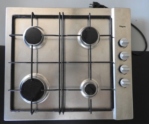 Pelgrim gaskookplaat GK415RVSA., Ophalen, Gebruikt, 4 kookzones, Inbouw