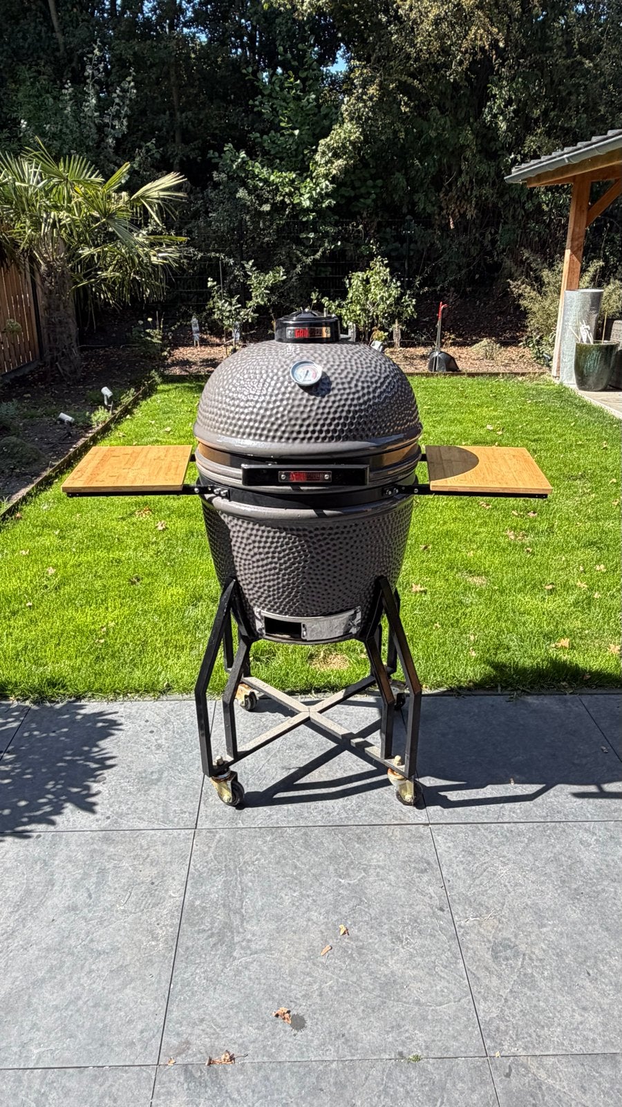 Grill Guru Large Kamado - Zo goed als nieuw met accessoires, Tuin en Terras, Ophalen of Verzenden, Zo goed als nieuw