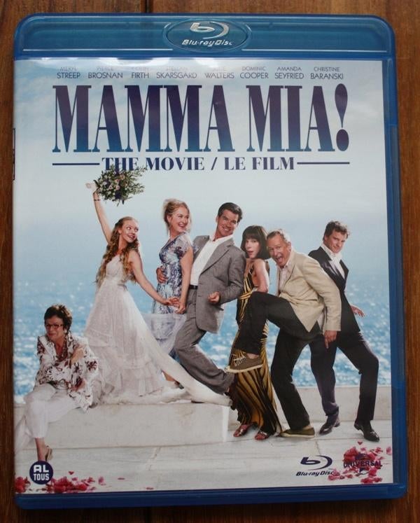 Mamma Mia! The Movie Blu-ray DVD - Voor alle leeftijden, Cd's en Dvd's, Blu-ray, Zo goed als nieuw, Muziek en Concerten, Ophalen