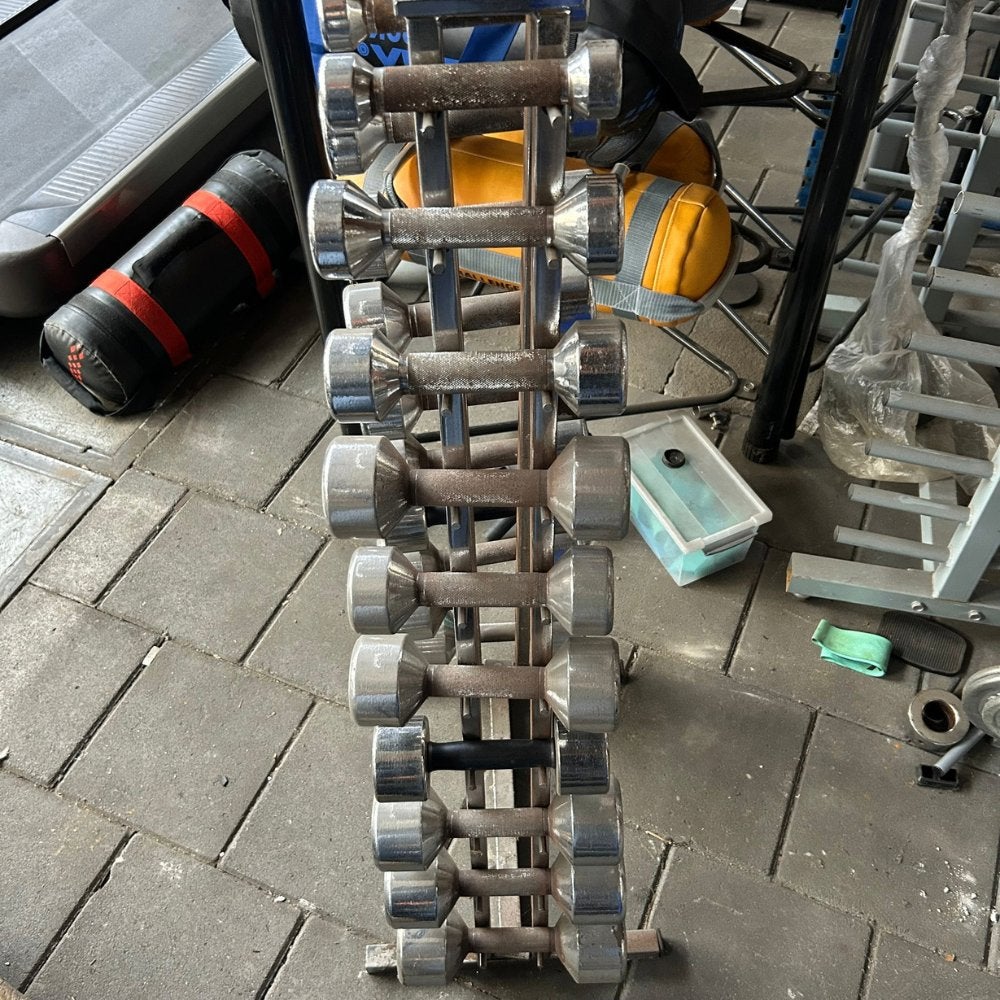 Dumbbell rek – 1-10 KG, Sport en Fitness, Ophalen of Verzenden, Zo goed als nieuw, Benen, Overige typen