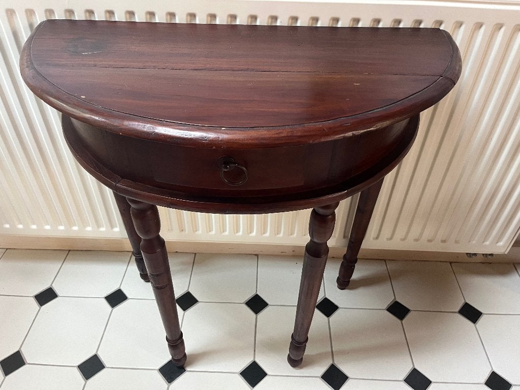 Sidetable plus laadje, Ophalen, Gebruikt, 50 tot 100 cm, Ovaal
