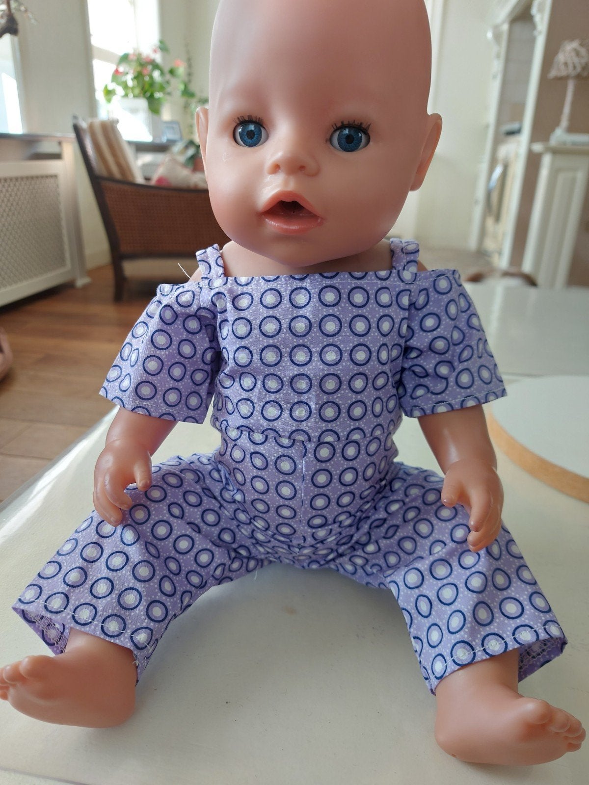 jumpsuit baby born pop 43cm, Ophalen of Verzenden, Nieuw, Babypop