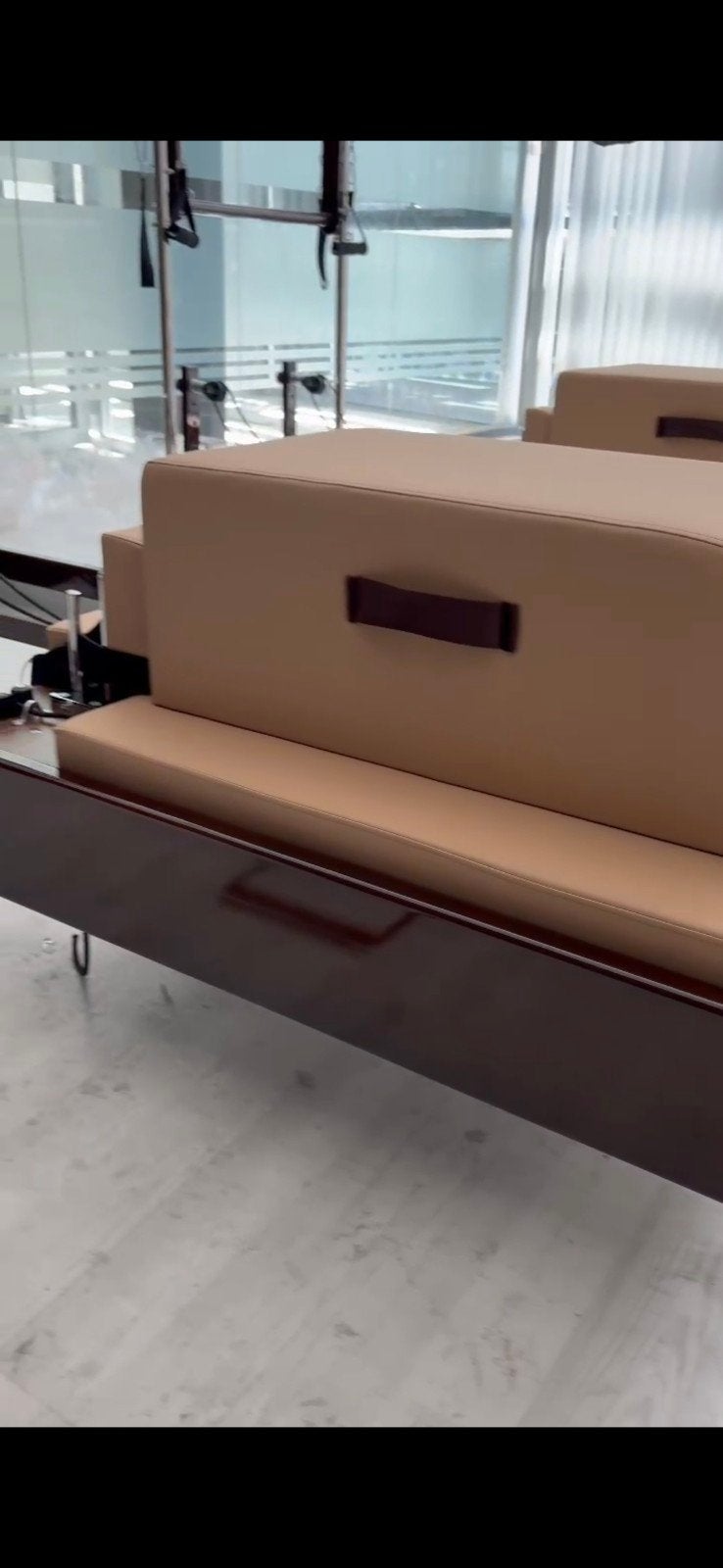 pilates Reformer donker walnoot, Sport en Fitness, Ophalen of Verzenden, Nieuw, Overig