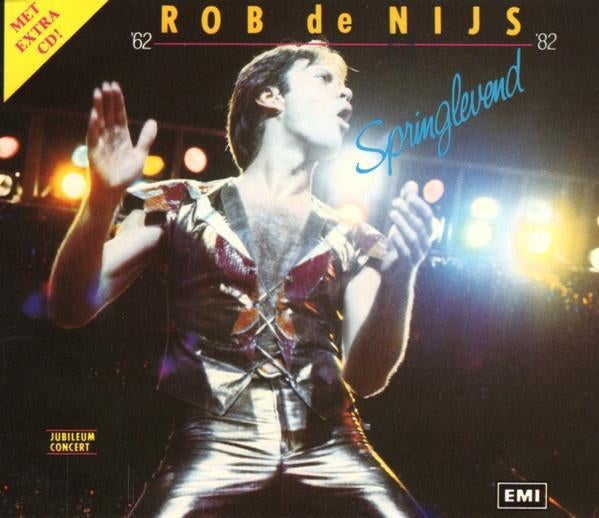 Rob de Nijs - Springlevend - 2 cd's live + rock&roll medley, Ophalen of Verzenden, Zo goed als nieuw, Pop