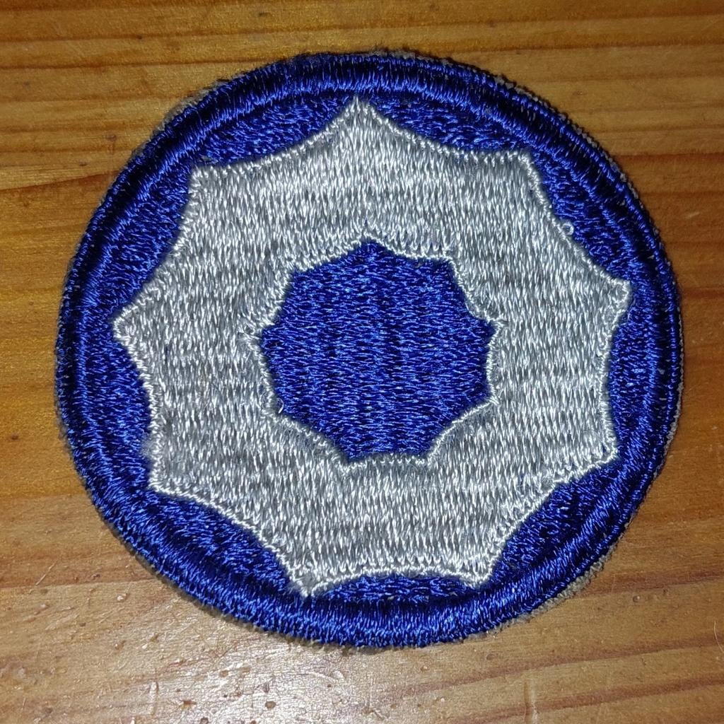 US 9th Service Command patch, Verzamelen, Militaria | Tweede Wereldoorlog, Ophalen of Verzenden, Landmacht, Amerika, Embleem of Badge