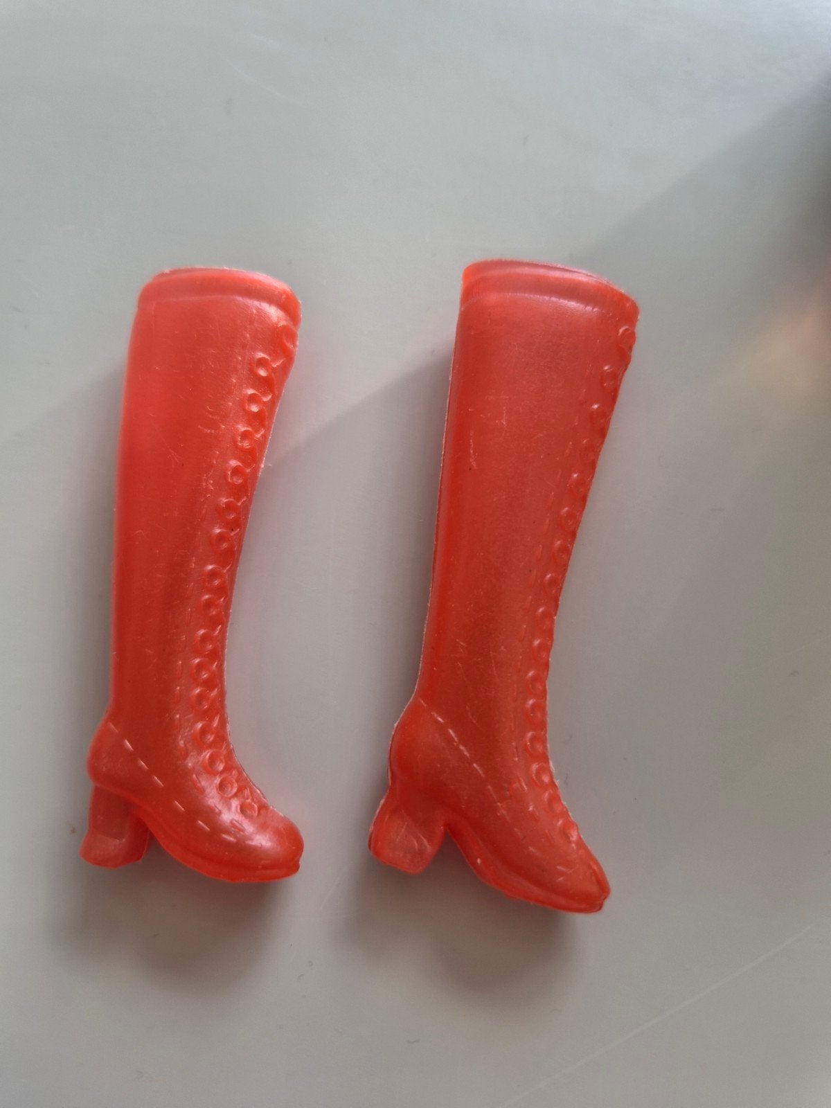 Vintage Barbie Laarzen - Oranje, Verzamelen, Poppen, Ophalen of Verzenden, Gebruikt